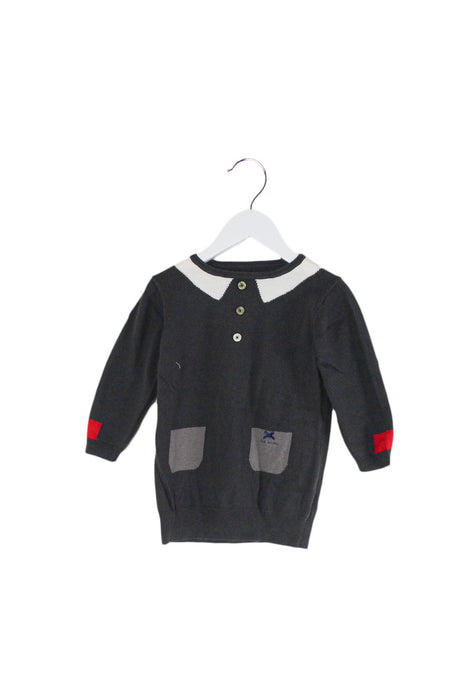 A Grey Knit Sweaters from Paul Smith in size 4T for girl. (Front View)