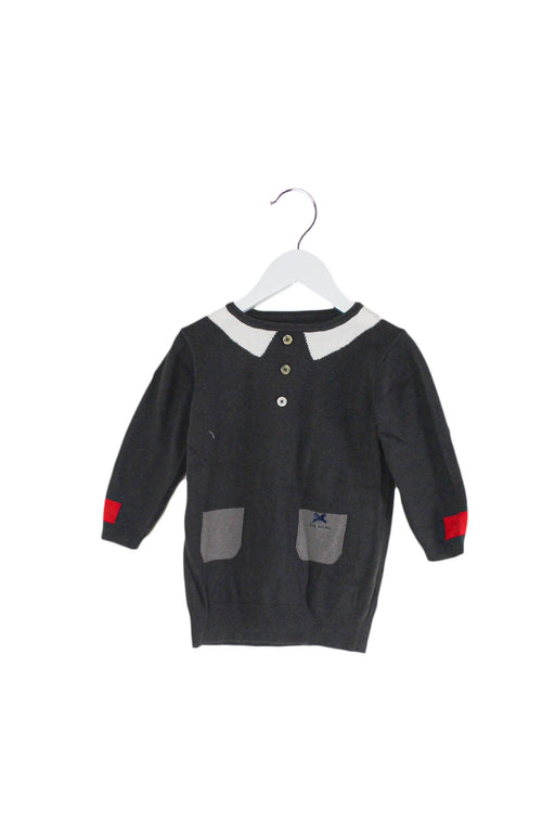 A Grey Knit Sweaters from Paul Smith in size 4T for girl. (Front View)