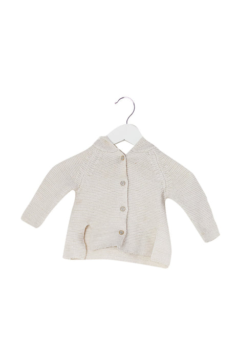 A Beige Knit Sweaters from Bébé by Minihaha in size 6-12M for girl. (Front View)