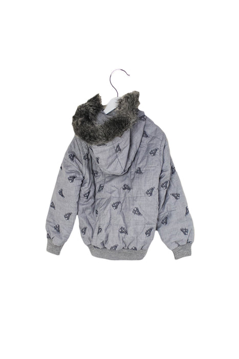A Grey Puffer/Quilted Jackets from Nicholas & Bears in size 12Y for neutral. (Back View)