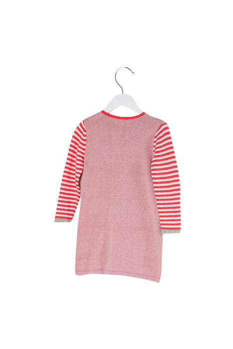 A Pink Sweater Dresses from Boden in size 2T for girl. (Back View)