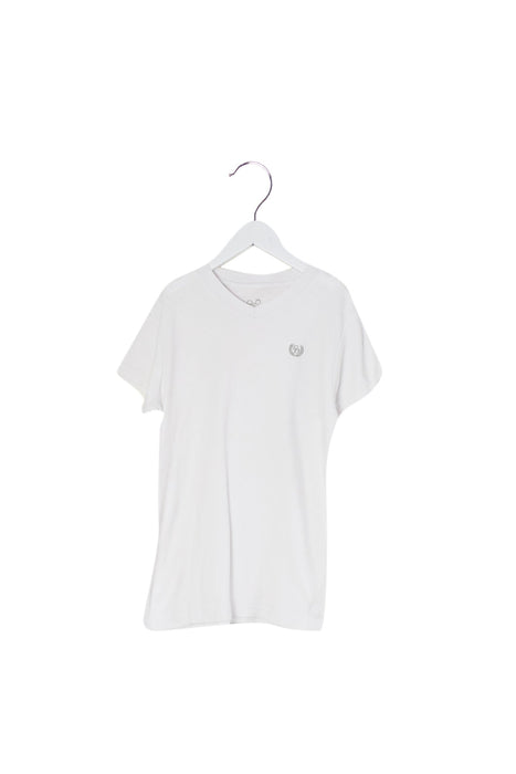 A White Short Sleeve T Shirts from Chickeeduck in size 10Y for boy. (Front View)