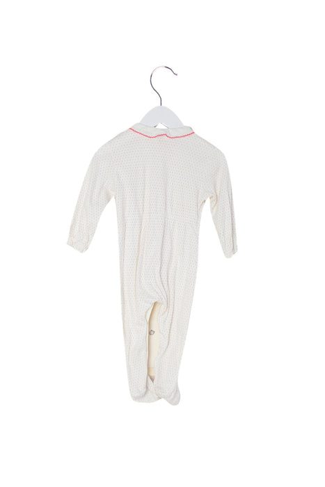 A White Long Sleeve Jumpsuits from Petit Bateau in size 6-12M for girl. (Back View)