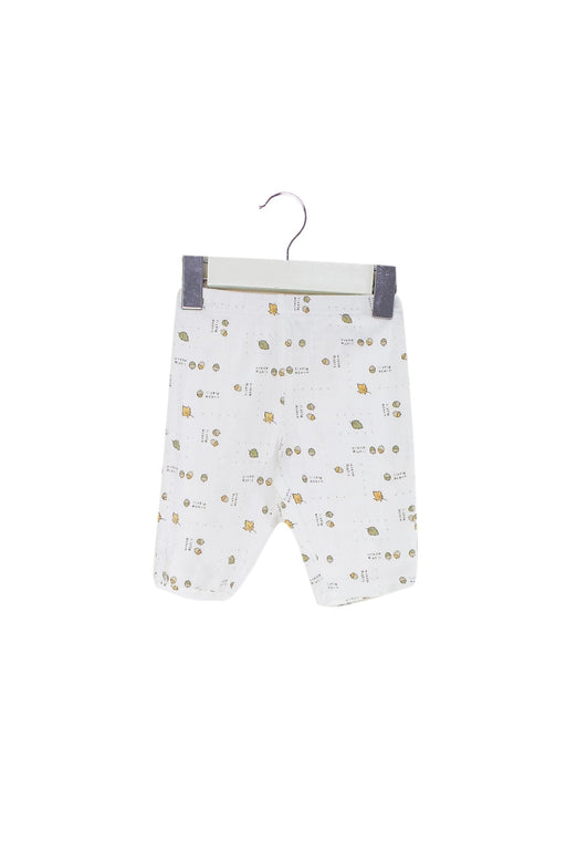 A White Casual Pants from Janie & Jack in size 0-3M for boy. (Front View)