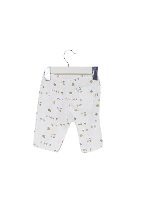 A White Casual Pants from Janie & Jack in size 0-3M for boy. (Back View)