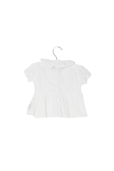 A White Short Sleeve Tops from Ralph Lauren in size 12-18M for girl. (Back View)