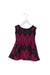 A Multicolour Sleeveless Dresses from Velveteen in size 3T for girl. (Front View)