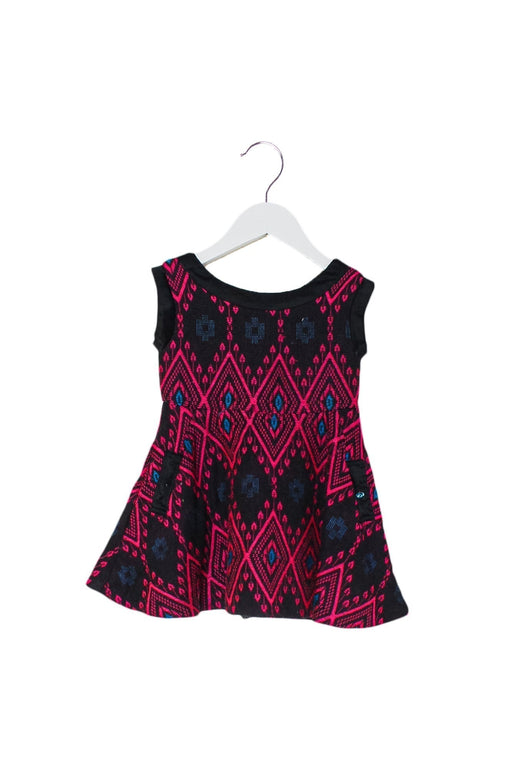 A Multicolour Sleeveless Dresses from Velveteen in size 3T for girl. (Front View)