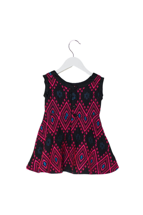 A Multicolour Sleeveless Dresses from Velveteen in size 3T for girl. (Back View)
