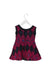 A Multicolour Sleeveless Dresses from Velveteen in size 3T for girl. (Back View)