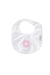 A Pink Bibs from Cambrass in size 0-3M for girl. (Front View)