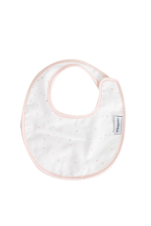 A Pink Bibs from Cambrass in size 0-3M for girl. (Front View)