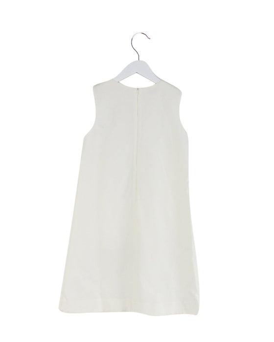 A White Sleeveless Dresses from I Pinco Pallino in size 12Y for girl. (Back View)