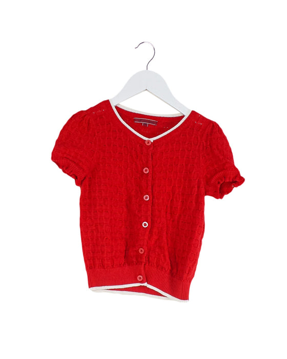 A Red Cardigans from Nicholas & Bears in size 4T for girl. (Front View)