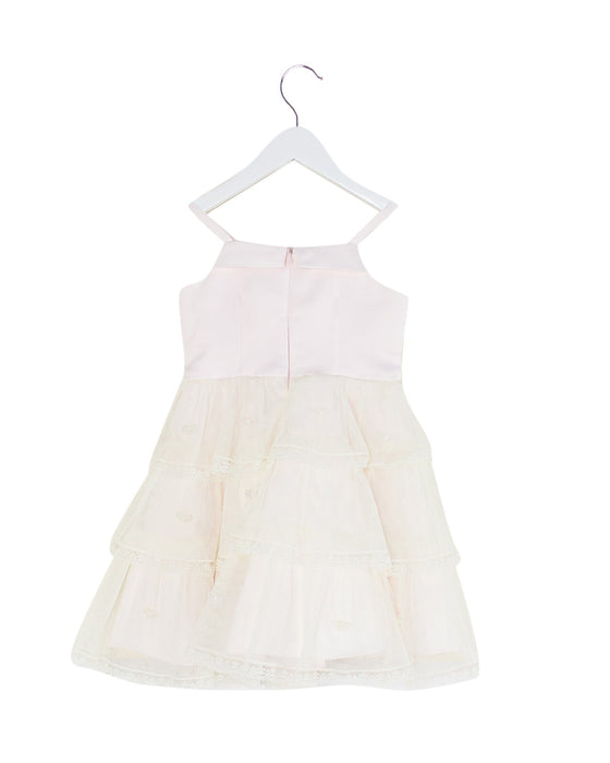 A Pink Sleeveless Dresses from Nicholas & Bears in size 2T for girl. (Back View)