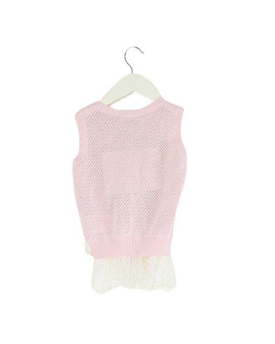 A Pink Sweater Vests from Nicholas & Bears in size 4T for girl. (Back View)