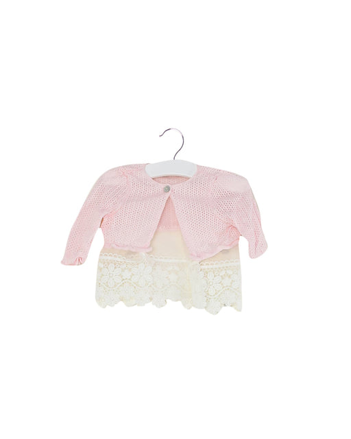 A Pink Cardigans from Nicholas & Bears in size 3-6M for girl. (Front View)