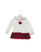 A White Sweatshirts from Chickeeduck in size 6-12M for girl. (Front View)