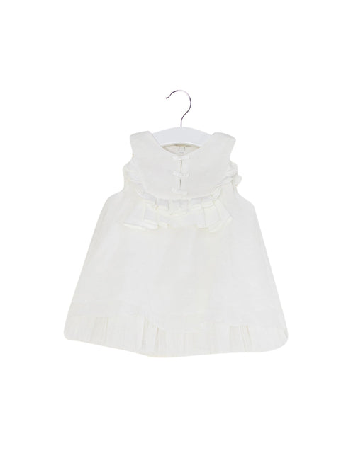 A White Sleeveless Dresses from Nicholas & Bears in size 3-6M for girl. (Front View)