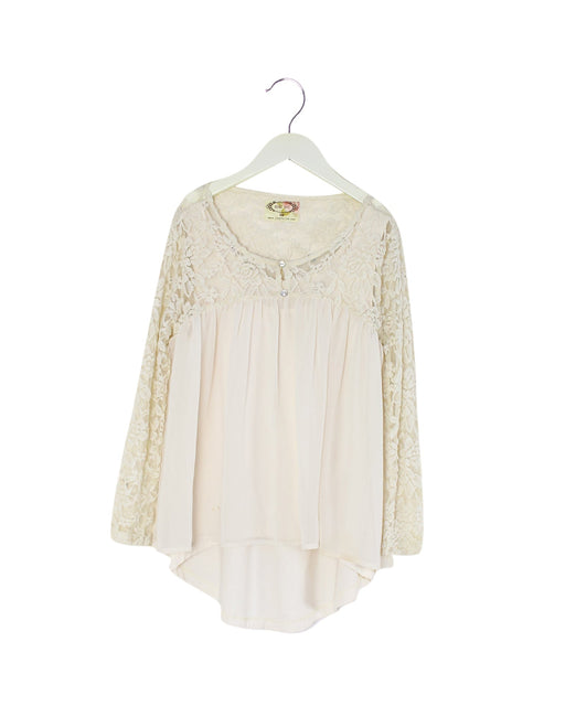 A White Long Sleeve Tops from Joyfolie in size 10Y for girl. (Front View)