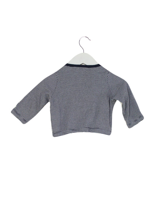 A Black Cardigans from Petit Bateau in size 3-6M for boy. (Back View)