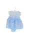 A Blue Short Sleeve Bodysuits from Chickeeduck in size 12-18M for girl. (Front View)