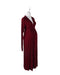 A Burgundy Long Sleeve Dresses from Olian in size XS for maternity. (Front View)