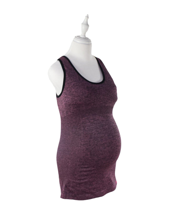 A Purple Sleeveless Tops from Ripe in size S for maternity. (Front View)