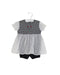 A Multicolour Short Sleeve Rompers from Kingkow in size 3-6M for girl. (Front View)
