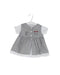 A Grey Short Sleeve Dresses from Kingkow in size 3-6M for girl. (Front View)