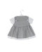 A Grey Short Sleeve Dresses from Kingkow in size 3-6M for girl. (Back View)