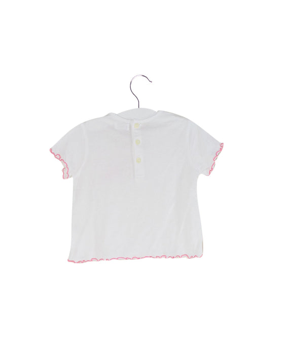 A White Shirts from Kingkow in size 18-24M for girl. (Back View)