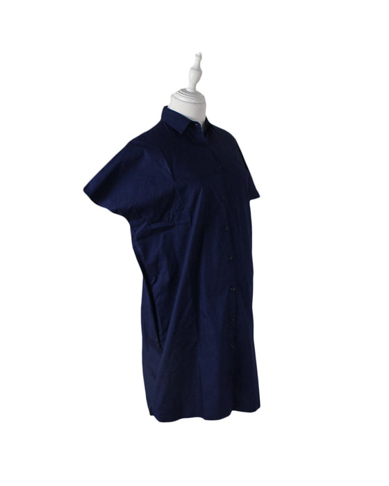 A Navy Short Sleeve Dresses from Mayarya in size XS for maternity. (Front View)