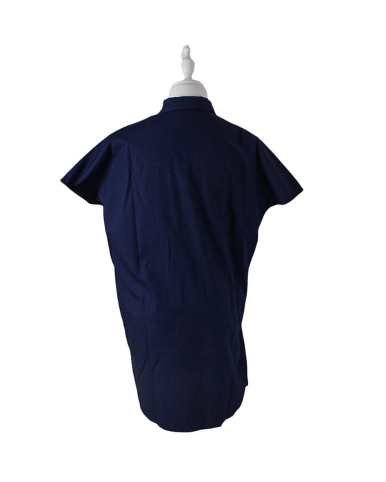 A Navy Short Sleeve Dresses from Mayarya in size XS for maternity. (Back View)