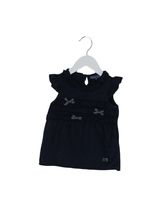 A Navy Short Sleeve Tops from Nicholas & Bears in size 3T for girl. (Front View)