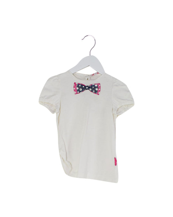 A White Short Sleeve T Shirts from Nicholas & Bears in size 3T for girl. (Front View)
