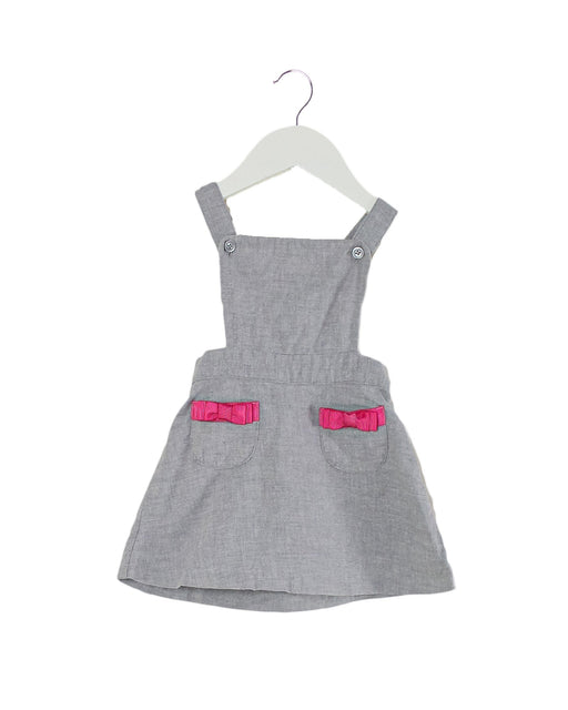 A Grey Overall Dresses from Janie & Jack in size 6-12M for girl. (Front View)