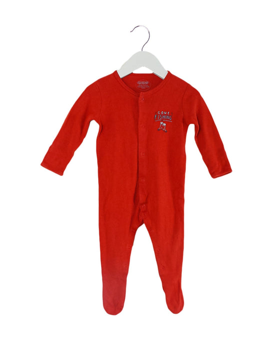 A Red Onesies from Mamas & Papas in size 6-12M for boy. (Front View)