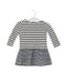 A Navy Long Sleeve Dresses from Petit Bateau in size 3-6M for girl. (Front View)