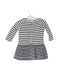 A Navy Long Sleeve Dresses from Petit Bateau in size 3-6M for girl. (Back View)