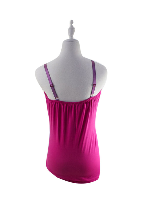 A Pink Sleeveless Tops from Mothers en Vogue in size S for maternity. (Back View)