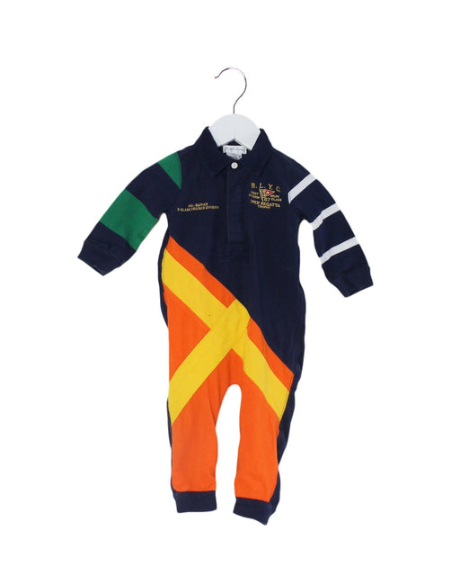 A Multicolour Long Sleeve Jumpsuits from Ralph Lauren in size 6-12M for boy. (Front View)