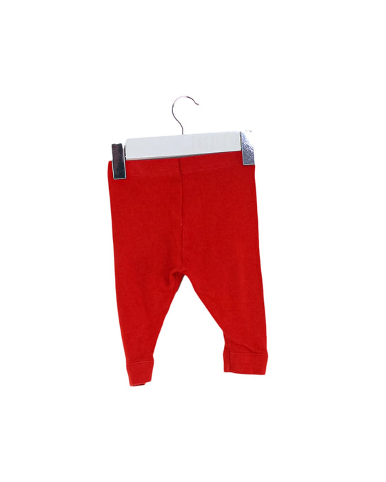 A Red Leggings from Petit Bateau in size 0-3M for girl. (Back View)