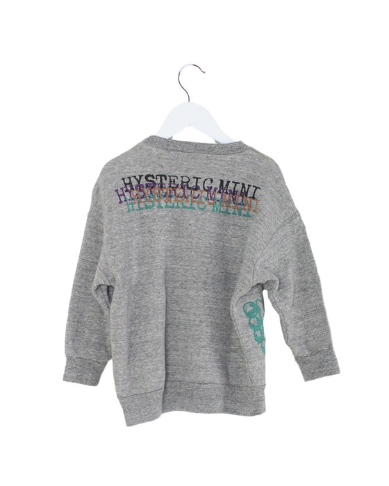A Grey Crewneck Sweatshirts from Hysteric Mini in size 2T for girl. (Back View)