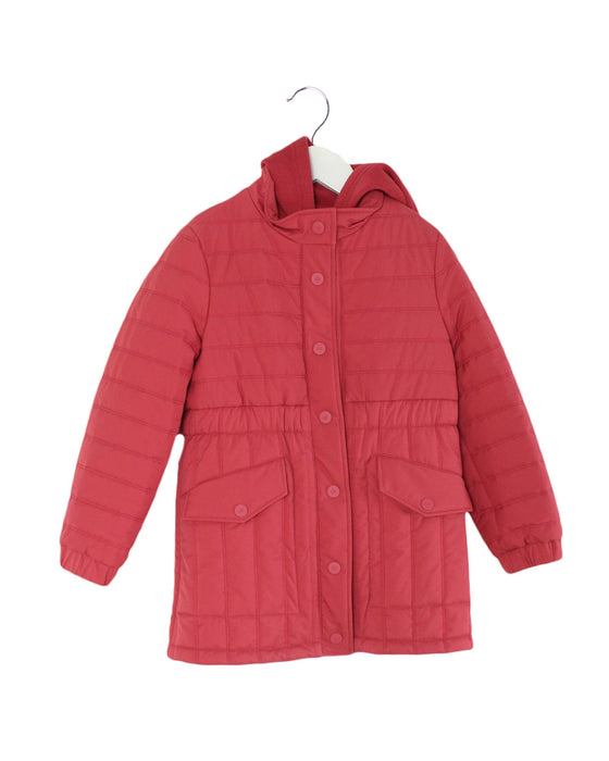 A Pink Puffer/Quilted Coats & Outerwear from Loro Piana in size 6T for girl. (Front View)