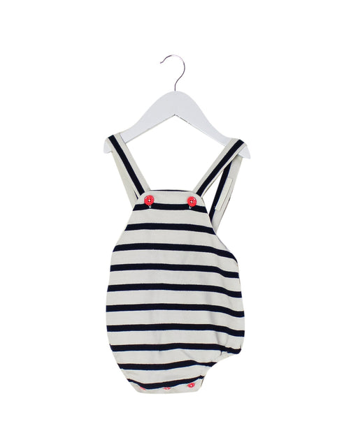A Navy Sleeveless Bodysuits from Nanos in size 3-6M for boy. (Front View)