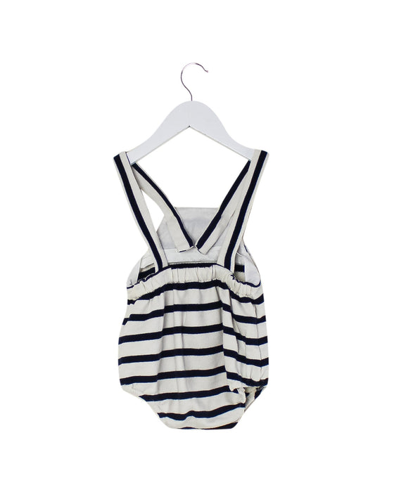 A Navy Sleeveless Bodysuits from Nanos in size 3-6M for boy. (Back View)