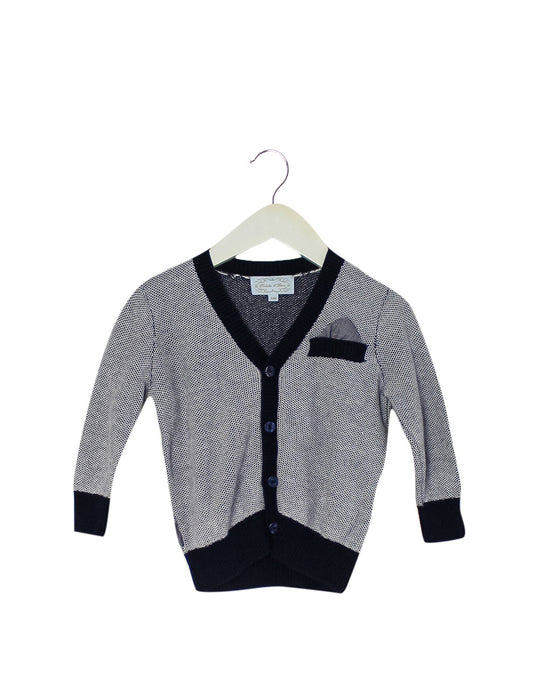 A Navy Cardigans from Nicholas & Bears in size 6-12M for girl. (Front View)