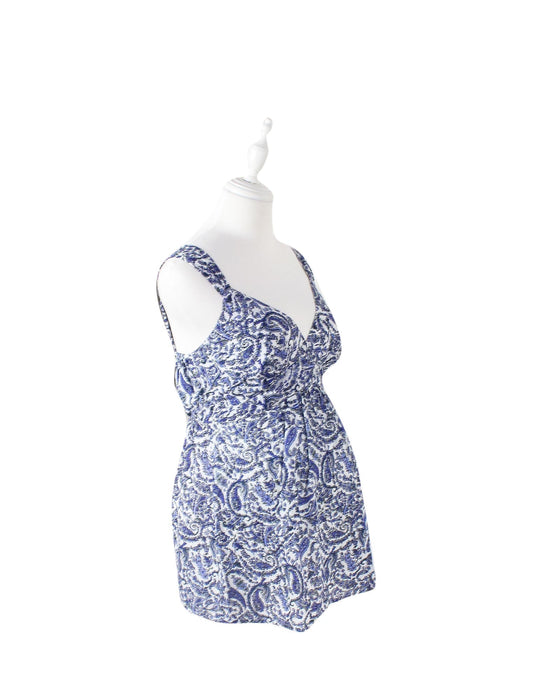 A Blue Sleeveless Tops from Seraphine in size XS for women. (Front View)