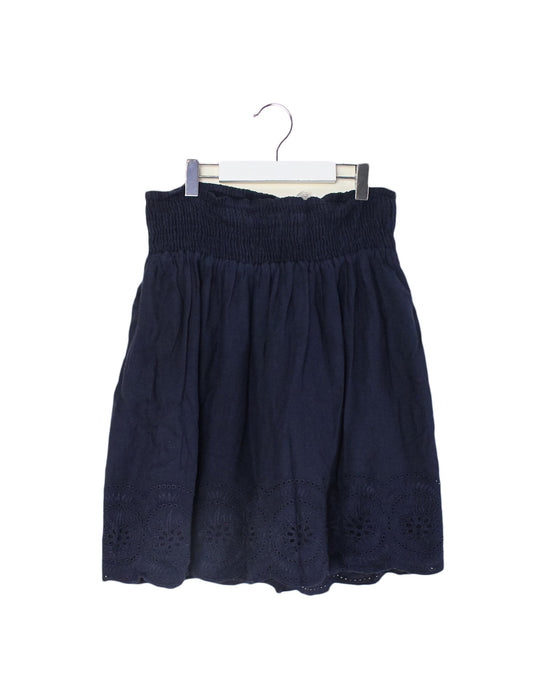 A Navy Mid Skirts from Seraphine in size XS for women. (Front View)
